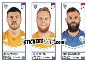 Figurina Jesse Joronen / Matic Kotnik / Jhon Chancellor - Calciatori 2020-2021 - Panini