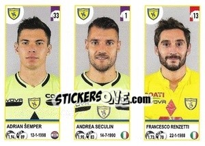 Figurina Adrian Šemper / Andrea Seculin / Francesco Renzetti - Calciatori 2020-2021 - Panini