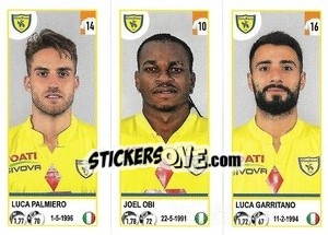 Figurina Luca Palmiero / Joel Obi / Luca Garritano - Calciatori 2020-2021 - Panini