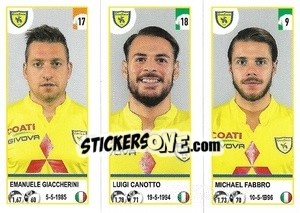 Cromo Emanuele Giaccherini / Luigi Canotto / Michael Fabbro - Calciatori 2020-2021 - Panini