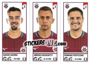 Sticker Davide Adorni / Amedeo Benedetti / Romano Perticone - Calciatori 2020-2021 - Panini