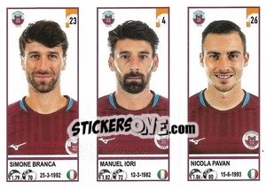 Cromo Simone Branca / Manuel Iori / Nicola Pavan - Calciatori 2020-2021 - Panini