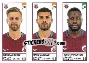 Sticker Christian D'Urso / Mario Gargiulo / Roberto Ogunseye - Calciatori 2020-2021 - Panini