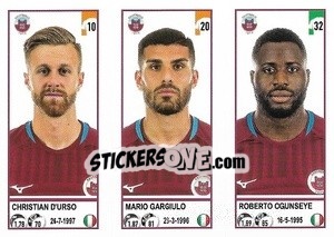 Figurina Christian D'Urso / Mario Gargiulo / Roberto Ogunseye - Calciatori 2020-2021 - Panini