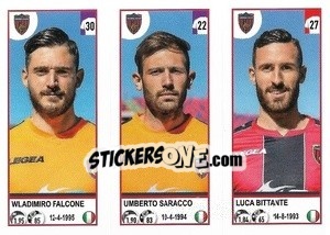 Figurina Wladimiro Falcone / Umberto Saracco / Luca Bittante - Calciatori 2020-2021 - Panini