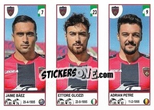 Figurina Jaime Báez / Ettore Gliozzi / Adrian Petre - Calciatori 2020-2021 - Panini