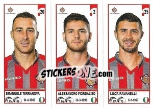 Sticker Emanuele Terranova / Alessandro Fiordaliso / Luca Ravanelli - Calciatori 2020-2021 - Panini