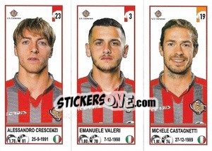 Sticker Alessandro Crescenzi / Emanuele Valeri / Michele Castagnetti - Calciatori 2020-2021 - Panini