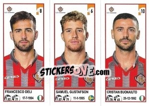 Cromo Francesco Deli / Samuel Gustafson / Cristian Buonaiuto - Calciatori 2020-2021 - Panini