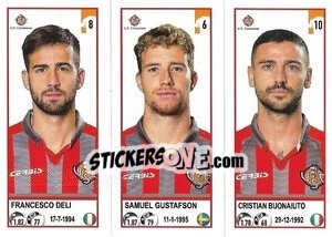 Figurina Francesco Deli / Samuel Gustafson / Cristian Buonaiuto - Calciatori 2020-2021 - Panini