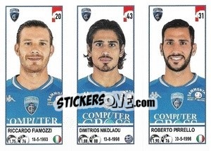 Cromo Riccardo Fiamozzi / Dimitris Nikolaou / Roberto Pirrello - Calciatori 2020-2021 - Panini