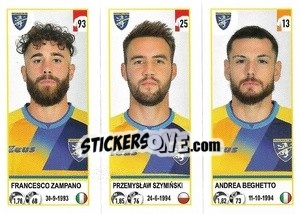 Sticker Francesco Zampano / Przemysław Szymiński / Andrea Beghetto - Calciatori 2020-2021 - Panini