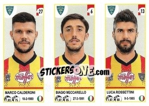 Cromo Marco Calderoni / Biagio Meccariello / Luca Rossettini - Calciatori 2020-2021 - Panini