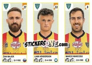 Sticker Žan Majer / Liam Henderson / Marco Mancosu - Calciatori 2020-2021 - Panini