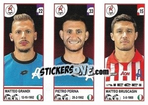 Figurina Matteo Grandi / Pietro Perina / Matteo Bruscagin - Calciatori 2020-2021 - Panini