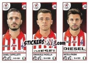 Sticker Daniel Cappelletti / Emanuele Padella / Nicola Pasini - Calciatori 2020-2021 - Panini