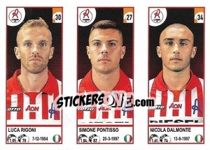 Sticker Luca Rigoni / Simone Pontisso / Nicola Dalmonte - Calciatori 2020-2021 - Panini
