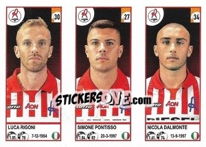 Figurina Luca Rigoni / Simone Pontisso / Nicola Dalmonte - Calciatori 2020-2021 - Panini