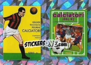 Figurina Cover 1961-62 / Cover 1991-92 - Calciatori 2020-2021 - Panini