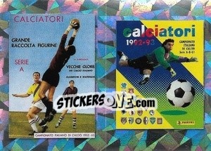 Figurina Cover 1962-63 / Cover 1992-93 - Calciatori 2020-2021 - Panini