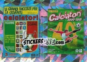 Sticker Cover 1970-71 / Cover 2000-01 - Calciatori 2020-2021 - Panini