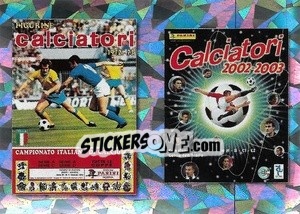 Figurina Cover 1972-73 / Cover 2002-03 - Calciatori 2020-2021 - Panini