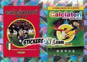 Figurina Cover 1986-87 / Cover 2016-17 - Calciatori 2020-2021 - Panini