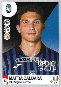 Sticker Mattia Caldara - Calciatori 2020-2021 n. 40 - Panini