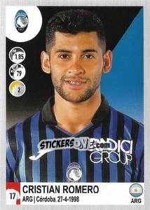 Sticker Cristian Romero - Calciatori 2020-2021 - Panini