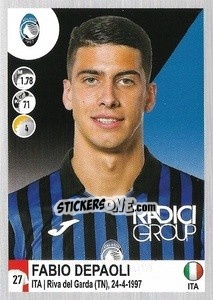 Figurina Fabio Depaoli - Calciatori 2020-2021 - Panini