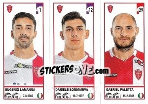 Sticker Eugenio Lamanna / Daniele Sommariva / Gabriel Paletta - Calciatori 2020-2021 - Panini