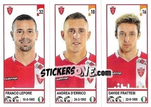Sticker Franco Lepore / Andrea D'Errico / Davide Frattesi - Calciatori 2020-2021 - Panini