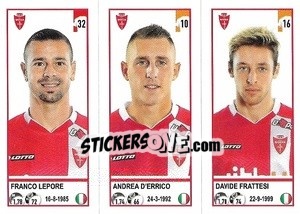 Figurina Franco Lepore / Andrea D'Errico / Davide Frattesi - Calciatori 2020-2021 - Panini