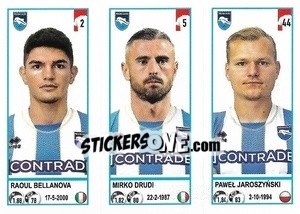 Sticker Raoul Bellanova / Mirko Drudi / Paweł Jaroszyński - Calciatori 2020-2021 - Panini