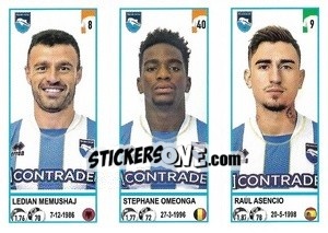Sticker Ledian Memushaj / Stephane Omeonga / Raúl Asencio - Calciatori 2020-2021 - Panini