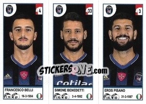 Cromo Francesco Belli / Simone Benedetti / Eros Pisano - Calciatori 2020-2021 - Panini