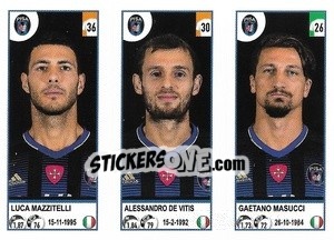 Cromo Luca Mazzitelli / Alessandro De Vitis / Gaetano Masucci - Calciatori 2020-2021 - Panini
