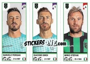 Sticker Samuele Perisan / Giacomo Bindi / Mirko Stefani - Calciatori 2020-2021 - Panini