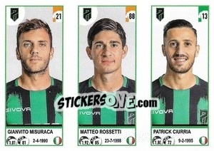 Cromo Gianvito Misuraca / Matteo Rossetti / Patrick Ciurria - Calciatori 2020-2021 - Panini