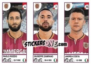 Cromo Paolo Rozzio / Giuseppe Zampano / Andrea Costa - Calciatori 2020-2021 - Panini