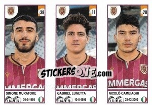 Cromo Simone Muratore / Gabriel Lunetta / Nicolò Cambiaghi - Calciatori 2020-2021 - Panini