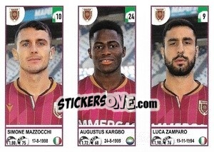 Sticker Simone Mazzocchi / Augustus Kargbo / Luca Zamparo - Calciatori 2020-2021 - Panini