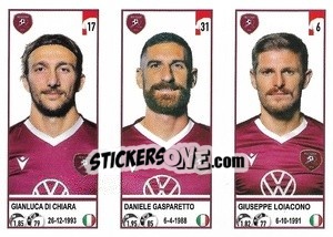 Cromo Gianluca Di Chiara / Daniele Gasparetto / Giuseppe Loiacono - Calciatori 2020-2021 - Panini
