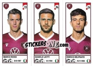 Figurina Marco Rossi / Daniele Liotti / Enrico Del Prato - Calciatori 2020-2021 - Panini