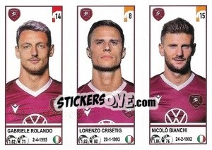 Sticker Gabriele Rolando / Lorenzo Crisetig / Nicolò Bianchi - Calciatori 2020-2021 - Panini
