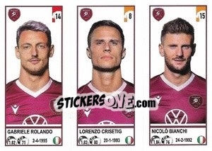 Cromo Gabriele Rolando / Lorenzo Crisetig / Nicolò Bianchi - Calciatori 2020-2021 - Panini