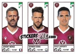 Cromo Jérémy Menez / Germán Denis / Kyle Lafferty - Calciatori 2020-2021 - Panini