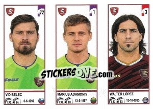 Cromo Vid Belec / Marius Adamonis / Walter López - Calciatori 2020-2021 - Panini