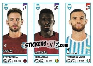 Sticker Etrit Berisha / Demba Thiam / Francesco Vicari - Calciatori 2020-2021 - Panini