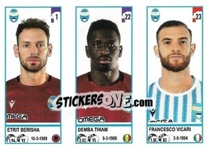 Figurina Etrit Berisha / Demba Thiam / Francesco Vicari - Calciatori 2020-2021 - Panini